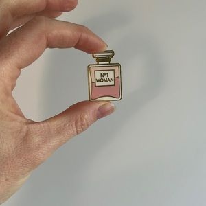 No. 1 Woman Perfume Bottle Enamel Pin
